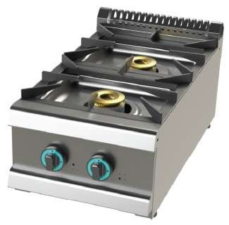 Cocina a gas con mueble de 2 fuegos 6+4,5 Kw SerIe 700 JUNEX con medidas 400x730x900h mm FO7N200