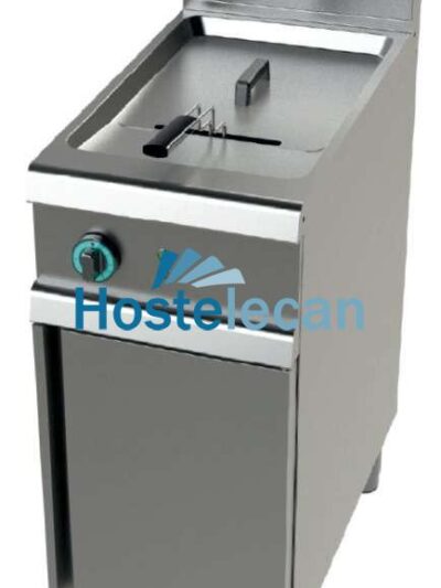 Freidora a gas 1cuba limpia de 21 litros con 19Kw Serie 900 JUNEX con medidas 400x900x900h mm FG9C121
