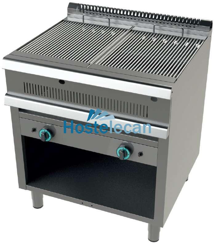 Barbacoa gas con mueble 9+9 Kw Serie 700 JUNEX con medidas 800x730x850h mm GR7N200