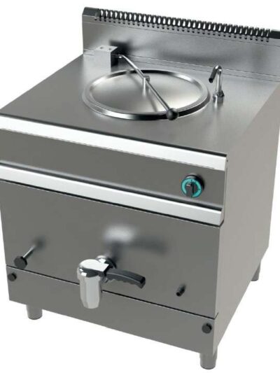 Marmita a gas 50 litros calentamiento directo 15,5Kw Serie 700 JUNEX con medidas 800x730x900h mm MG7N050D
