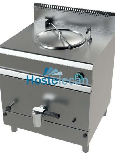 Marmita a gas 50 litros calentamiento indirecto 15,5Kw Serie 700 JUNEX con medidas 800x730x900h mm MG7N050
