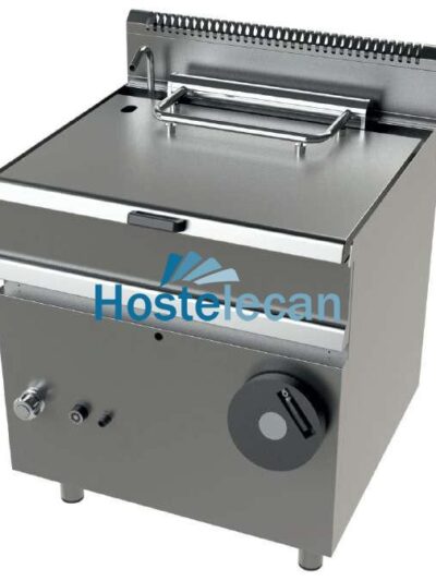 Sartén basculante a gas 12Kw fondo cuba en acero inoxidable AISI-304 Serie 700 JUNEX con medidas 800x730x900h mm FD7N050