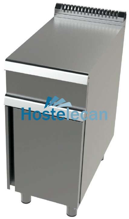 Mueble neutro acero inoxidable Serie 900 JUNEX con medidas 400x900x900 h mm  BA9C400