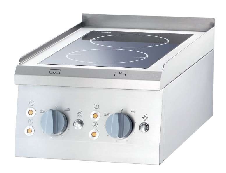 Cocina vitrocerámica sobremesa 2 zonas 400x700x850h mm 2×2,5Kw Línea Varsovia