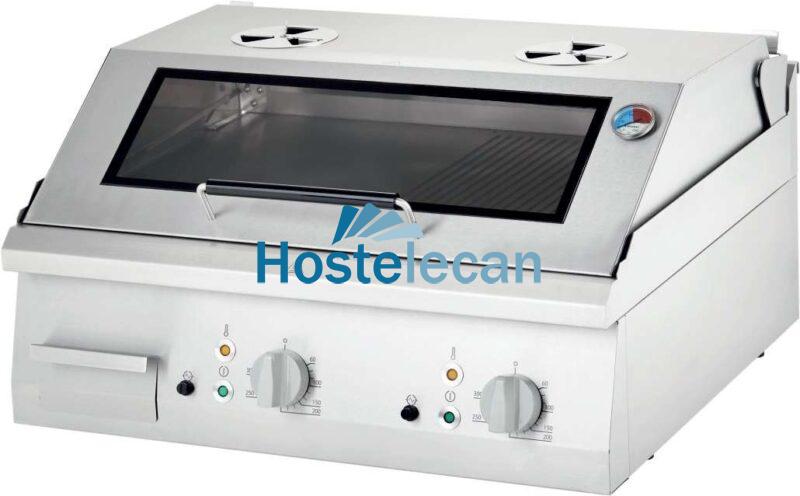Fry top eléctrico acero rectificado sobremesa placa lisa CON TAPA 800x700x250h mm 8,1Kw Línea Varsovia Fry top eléctrico acero rectificado sobremesa placa lisa CON TAPA 800x700x250h mm 8,1Kw Línea Varsovia