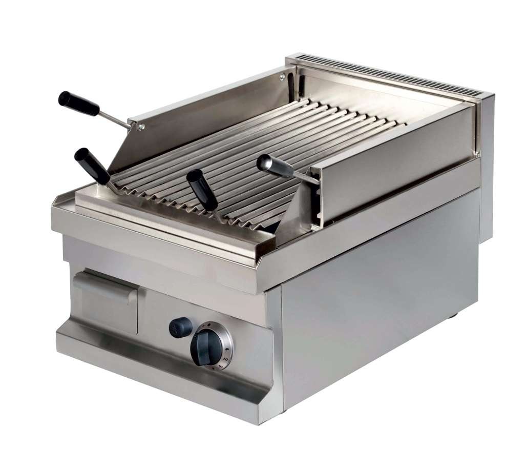 Barbacoa a gas piedra volcánica sobremesa 4,8kw 400x600x265h mm GGL604 Línea Estambul