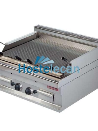 Barbacoa a gas piedra volcánica 6+6kw 800x700x290h mm GGL721S Línea Estambul