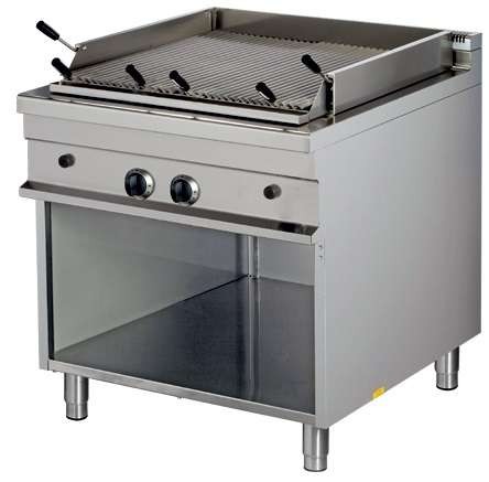 Barbacoa a gas piedra volcánica 7,5+7,5kw 850x900x900h mm GGL921 Línea Estambul