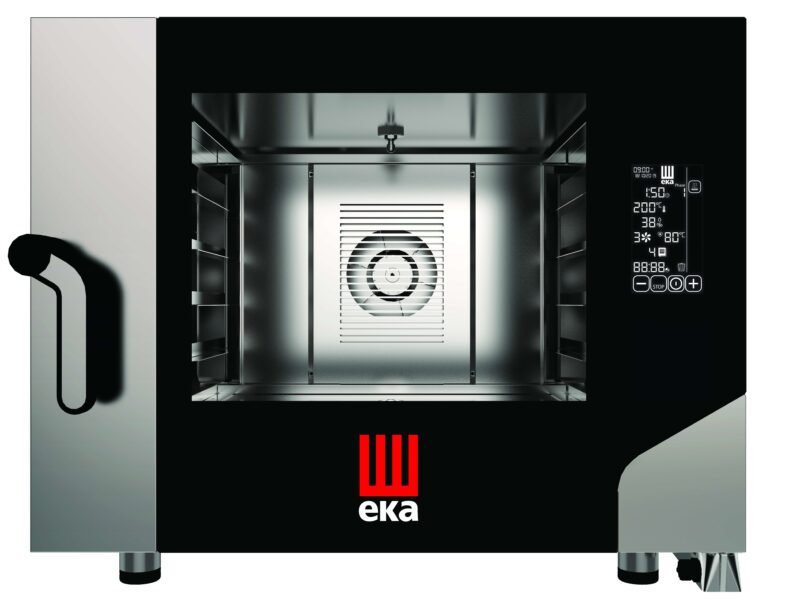 Horno eléctrico convección MILLENIAL BLACK MASK Pastelería/Panadería 4 bandejas 600×400 mm MKF464BM Línea Padova
