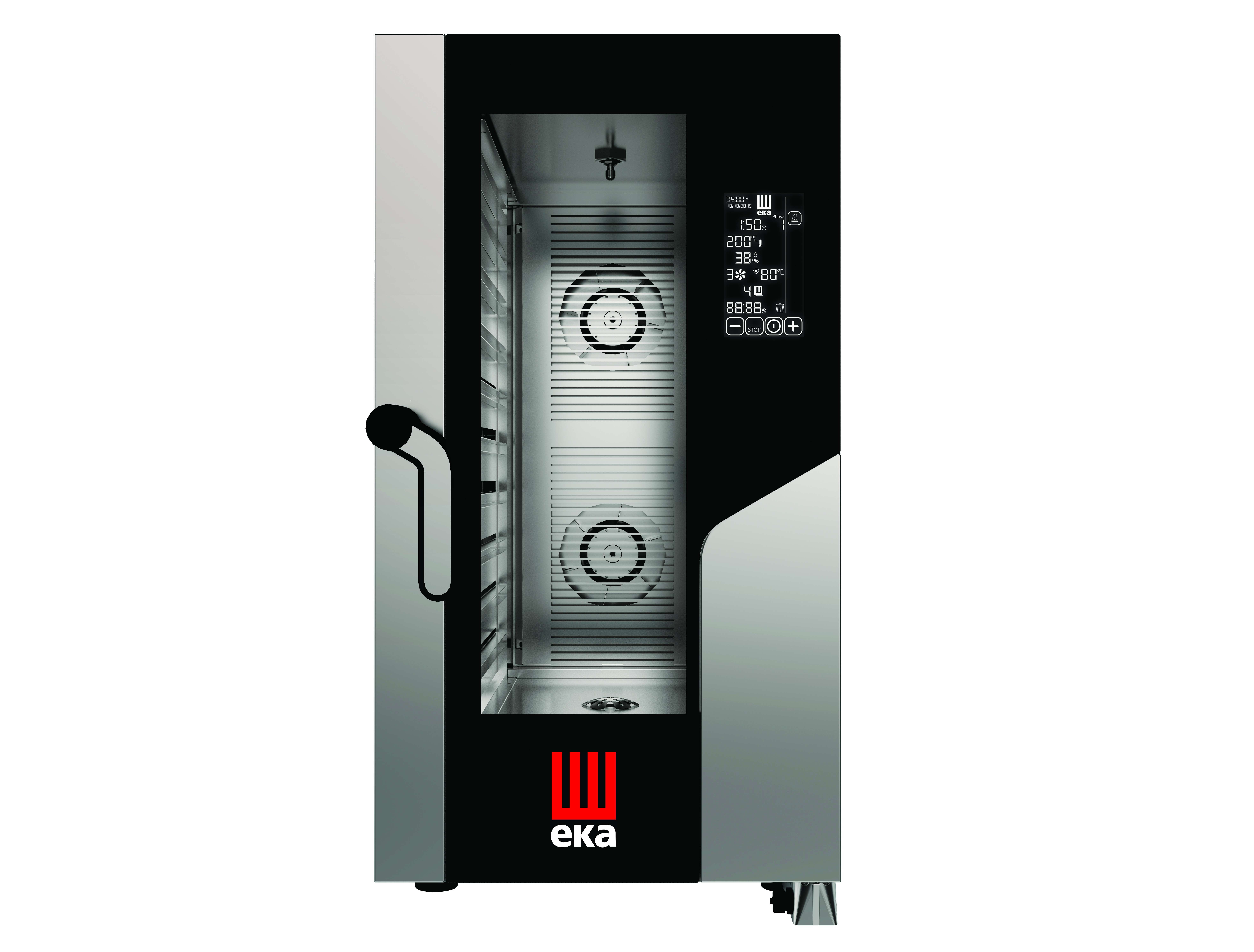 Horno eléctrico convección MILLENIAL BLACK MASK COMPACTO Gastronomía 10 bandejas GN1/1 MKF1011CBM Línea Padova