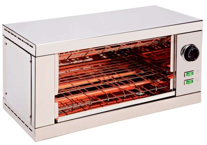 Tostador 1 piso resistencias de cuarzo sin temporizador 2000W TS1