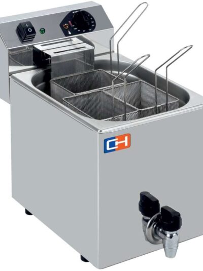 Cuecepasta Eléctrico Profesional 7 litros con 3 cestas 270X460X370h mm CP7L