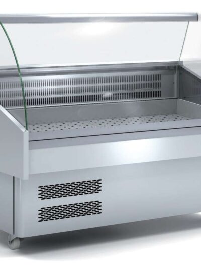 Vitrina Expositora Refrigerada Pescado / Marisco evaporador estático más placa fría dim.1505x915x1185h mm Línea Córdoba EEC-150-CC-EF