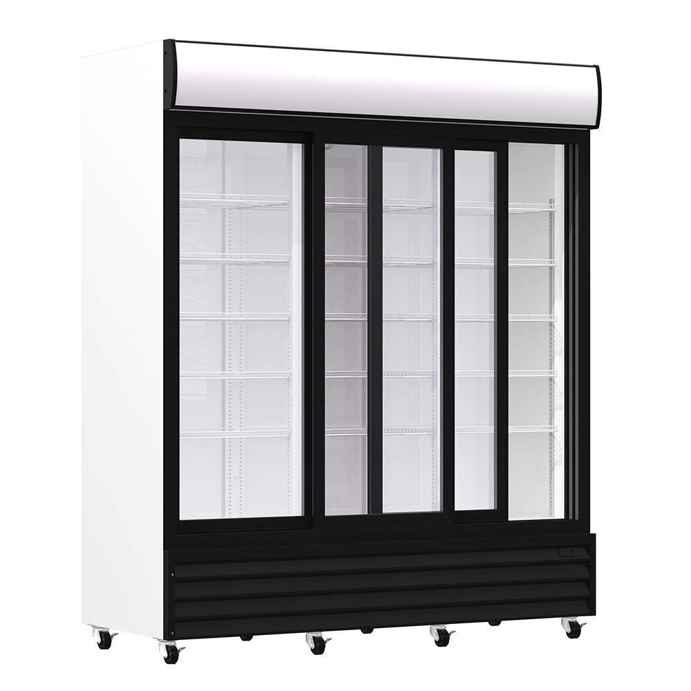 Armario Expositor Refrigerado 1600 litros 3 Puertas Deslizantes de Vidrio de 1720 x730 x2060h mm PEKIN CST1600S