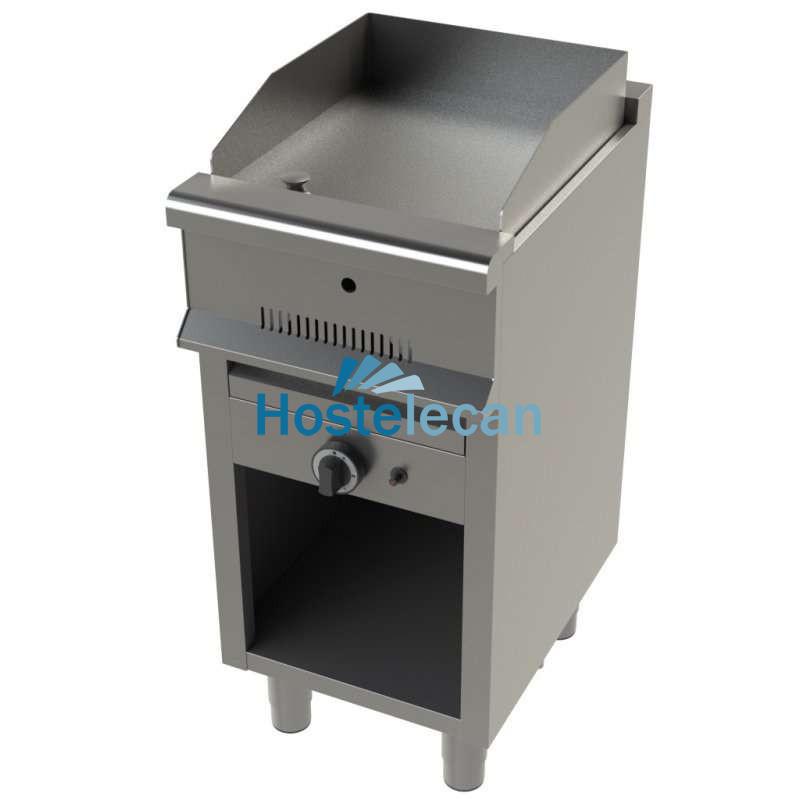 Fry tops a gas acero laminado con mueble Serie 550 JUNEX con medidas 400x550x850h mm FT6100/1 Fry tops a gas acero laminado con mueble Serie 550 JUNEX con medidas 400x550x850h mm FT6100/1