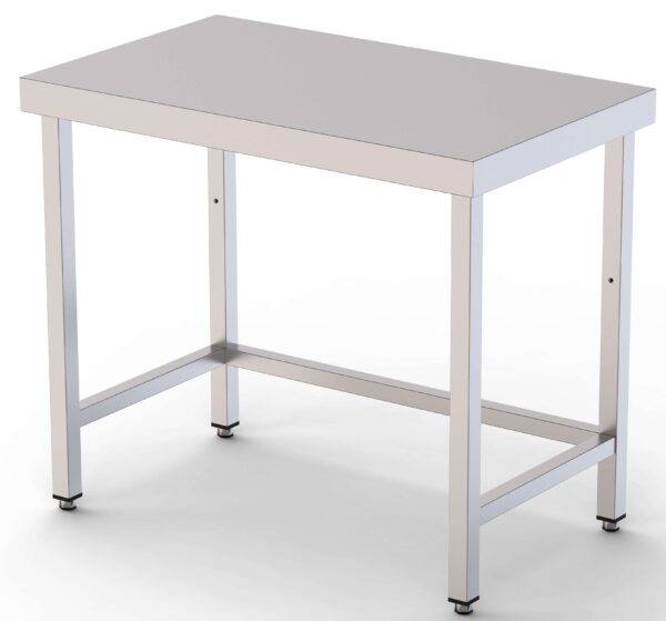 Mesa de Trabajo Acero inoxidable Central Sin Estante 800x500x850h mm WTC150080S0
