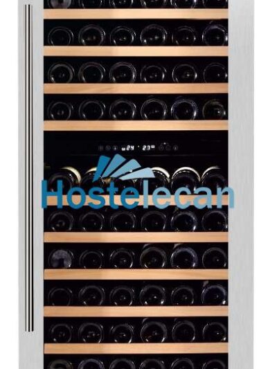 Armario Cava de Vino 2 temperaturas 140 botellas 595X700X1605h mm PEKIN W-140