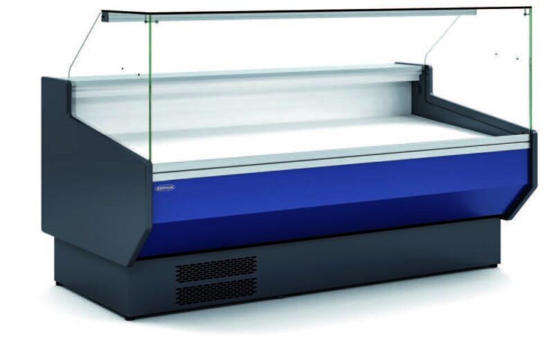 Vitrina Refrigerada Cristal Recto Fondo 1100 dim.2025x1100x1235h mm Línea Córdoba VED-10-20-R-TF