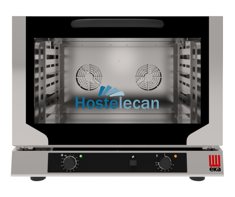Horno eléctrico convección SNACK con GRILL y HUMIFIDICACIÓN 4 bandejas 60×40 cm EKF464.3GRILL Línea Padova