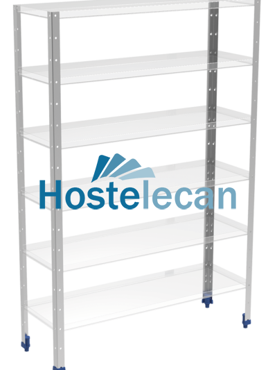 Soporte de estantería de 40x40x1050 mm. con contera