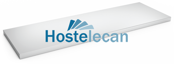 Estante mural liso 1400x400x0.8 mm.