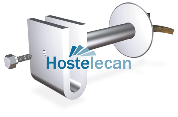 Soporte recto para recibir 230x50x40 mm.