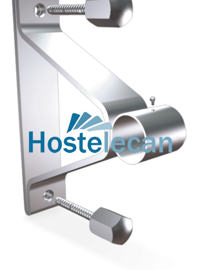 Soporte puente c/trasera para tubo 200x145x30 mm.