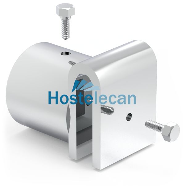 U mixta en forma de T 50x40x60xø30 mm.