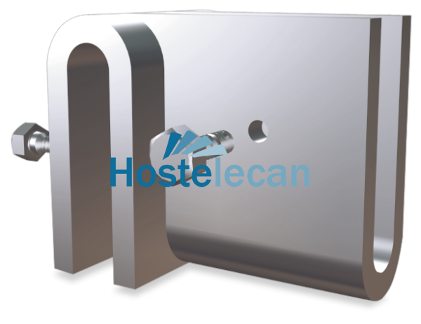 U en forma de T 50x40x50 mm.