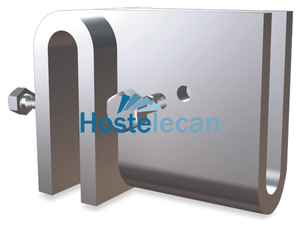 U en forma de T 50x40x50 mm.