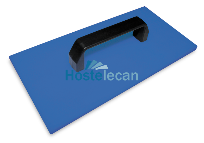 Paleta aplastahielo en fibra azul 300x150x55 mm.