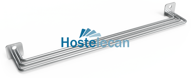 Portacuchillos para adosar en varilla 440x51x30 mm