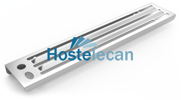 Portacuchillos para adosar en chapa 380x90x30 mm.