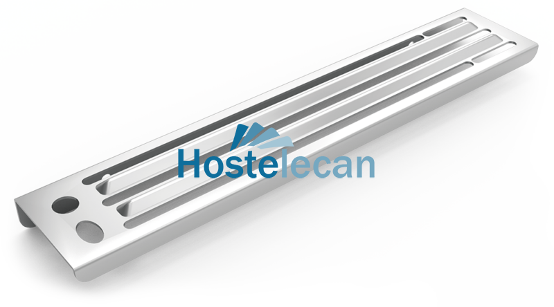 Portacuchillos para adosar en chapa 450x90x30 mm.