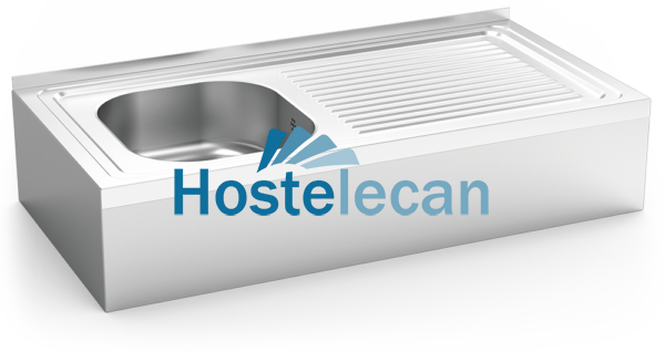 Fregadero colg.c/faldón 1C,ED 800x500x220 mm.