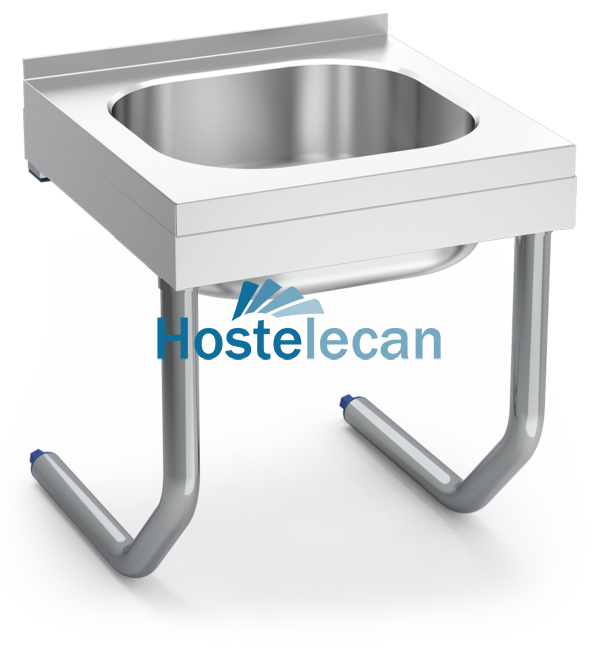 Fregadero colg.c/palomillas 1C 600x500x450 mm.