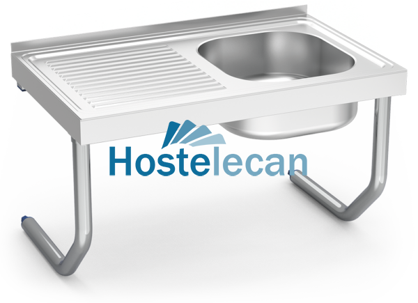 Fregadero colg.c/palomillas 1C,EI 1000x500x450 mm.