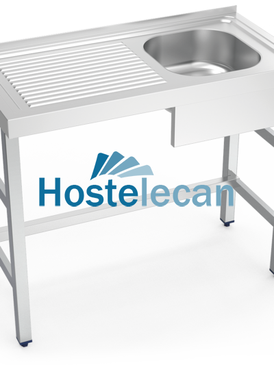 Fregadero con soporte 1C,EI 1000x500x850 mm.