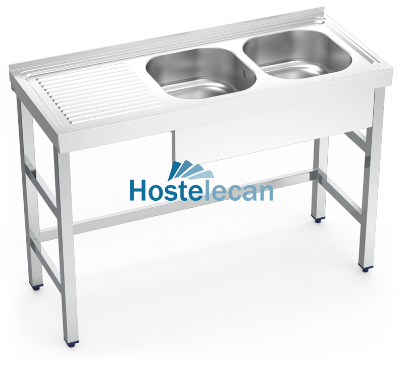 P050638.png Fregadero con soporte 2C,EI 1200x500x850 mm.