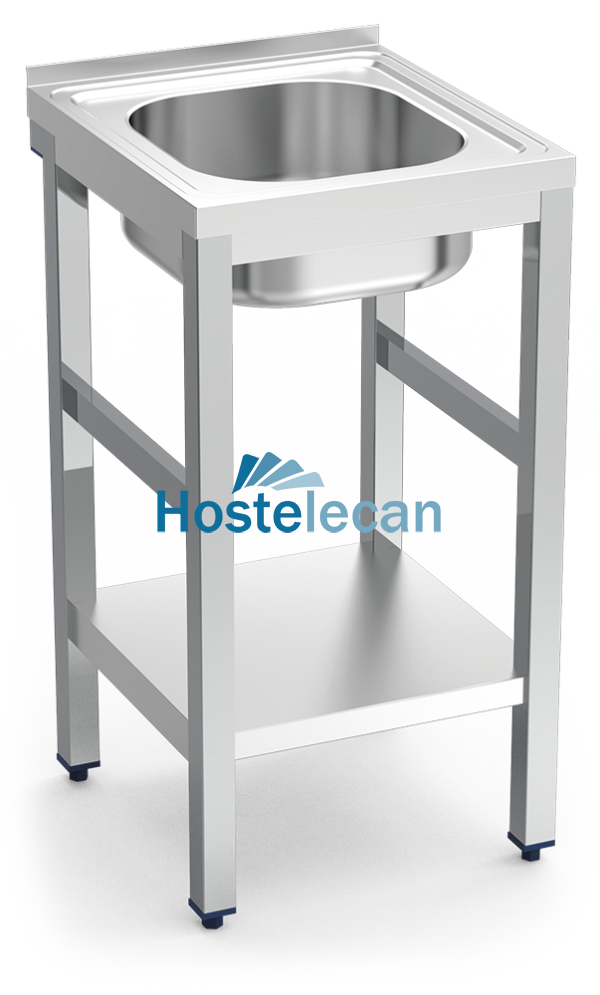 Fregadero c/soporte c/entre.1C 450x500x850 mm.
