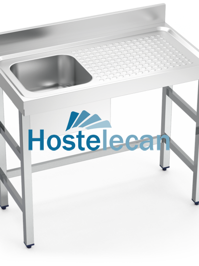 Fregadero con soporte 1C,ED 1000x550x850 mm.