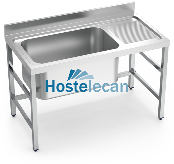 Fregadero gran capacidad 1C,ED 1600x700x850 mm.