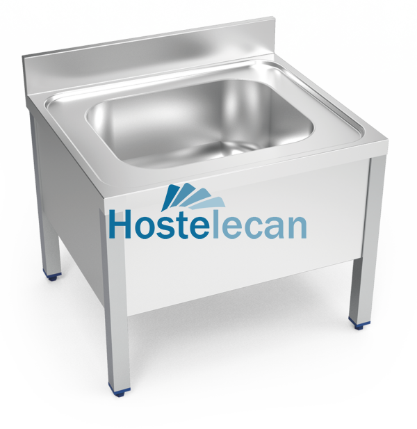 Fregadero vertedero 1C 700x600x550 mm.