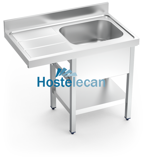 Fregadero para lavavajillas 1C,EI 1200x600x890 mm.