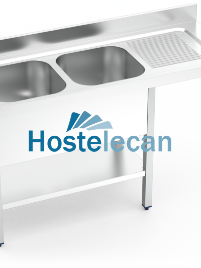 Fregadero para lavavasos 2C,ED 1400x550x850 mm.