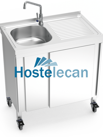 Fregadero portátil automático agua fría 800x500x865 mm