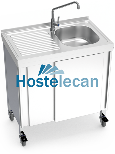 Fregadero portátil automático agua fría 800x500x865 mm