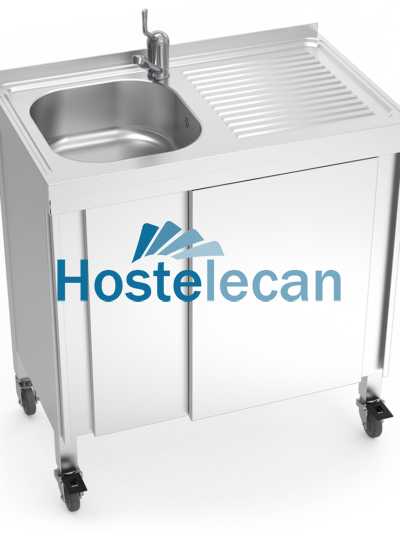 Fregadero portátil automático agua fría y caliente 800x500x865 mm