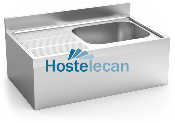 Fregadero colg.c/faldón 1C,EI 1300x600x300 mm.