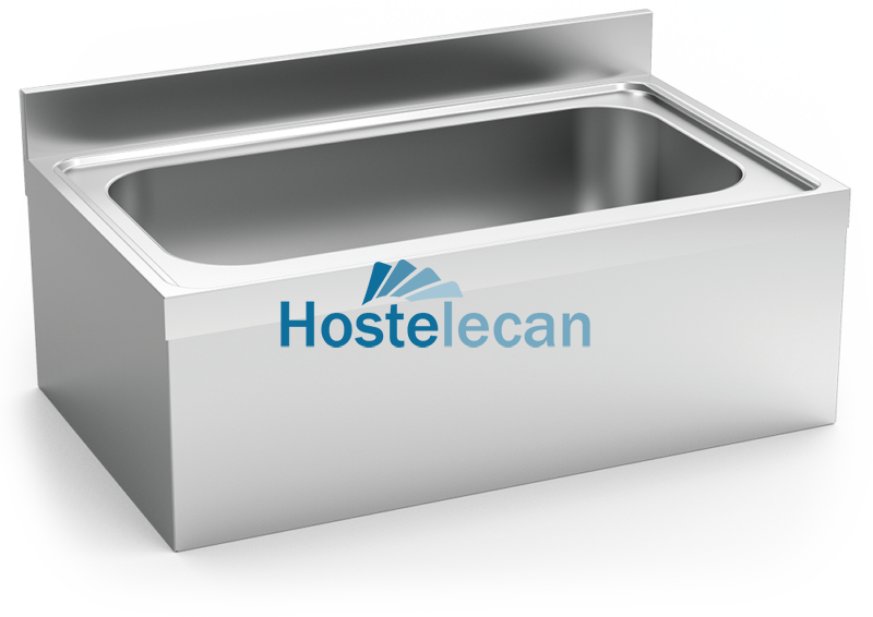 Fregadero colg.c/faldón 1C 1000x700x350 mm.